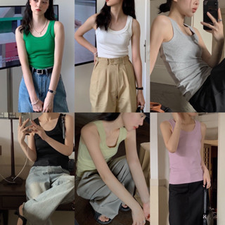 พร้อมส่ง - 🥬 bok-choy tank top (เสื้อกล้าม)