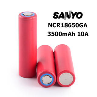 ถ่านชาร์จ แบตเตอรี่ UltraFire Battery Panasonic Sanyo NCR18650GA Rechargeable เบอร์ 18650 3.7v ขนาด 3500 mAh (10A)