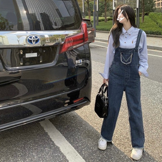 Manyjeans Overalls เอี๊ยมกางเกงยีนส์ขายาว(สินค้าพร้อมส่งในไทย)