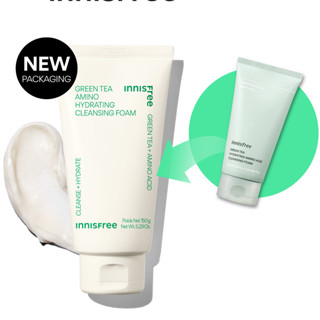 รุ่นใหม่ล่าสุด♥แท้♥พร้อมส่ง innisfree Green tea cleansing foam 150ml