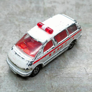 Tomica โมเดลรถเหล็กโทมิก้า  TOYOTA ESTIMA 1992 Ambulance  NO.99 S=1/64