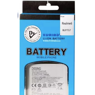 DISSING แบตRealme6/ 6i/ 6pro แบตเรียวมี BLP757 Battery 4300mAh **ประกันแบตเตอรี่ 1 ปี**ไม่ต้องค่าขนส่ง