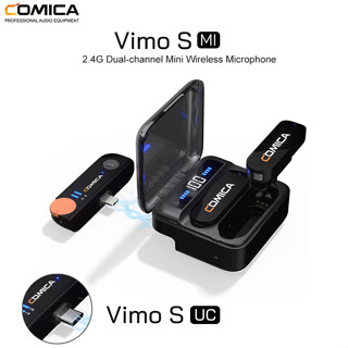 Comica Vimo S-MI 2.4G Dual-channel Mini Wireless Microphone ไร้สายแบบพกพาขนาดเล็กกระทัดรัด