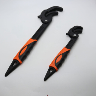 【weleda1】ปากใหญ่ประแจอเนกประสงค์ตะขอปรับได้ Spanner Pipe Tube Clamp Multifunctional Wrench Hand Tool 10-14 นิ้วค่ะ