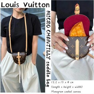 หลุยส์วิตตอง LOUIS VUITTON MICRO CHANTILLY กระเป๋าถือ/กระเป๋าสะพายข้างผู้หญิง