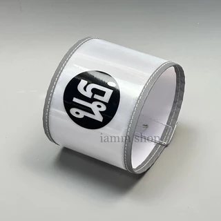 ปลอกแขนสะท้อนแสง จราจร (แจ้งตัวย่อทางแชท) กำไลแขน : BL