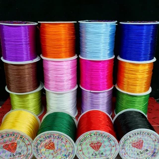 ไหมยืดญี่ปุ่น(ขายส่ง) แถมสลิงนำร้อย1ชิ้นต่อ1ออเดอร์ ไหมยืดร้อยหิน มีม้วนใหญ่ประมาณ50เมตร ม้วนเล็ก10เมตร ไหมยืดตราเพชร