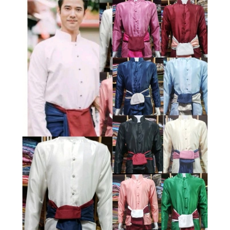 เสื้อหมอหลวง​ เสื้อพี่หมื่นสีพื้นไม่มีลายผ้าไหม(ราคาเสื้อตัวเดียวนะคะ)​(ไม่ต้องเผื่อไซ้คะ)