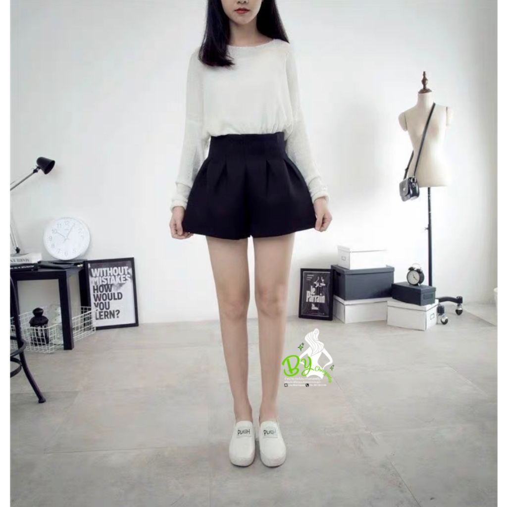 กางเกงขาสั้นทรงบอลลูน เนื้อผ้าพองตัวน่ารักๆๆ #8615 1