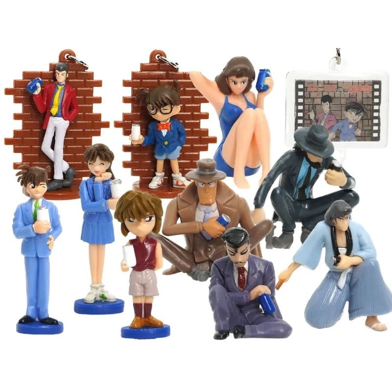 พวงกุญแจลาย Coca Cola Georgia Lupin III vs Detective Conan Lead Figure Collection