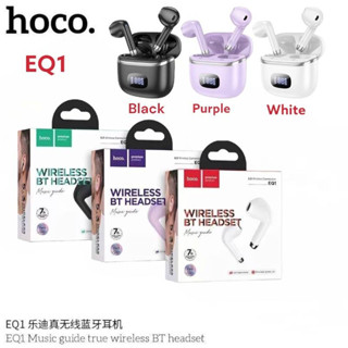 HOCO ของแท้ EQ1 หูฟังบลูทูธ 5.3 ไร้สาย หน้าจอ LED สําหรับเล่นกีฬา ควบคุมแบบสัมผัส พร้อมไมโครโฟน