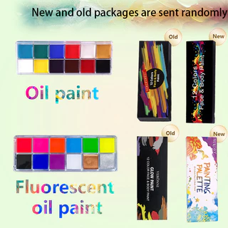สีเพ้นท์หน้า รับไว1-2วัน สีเพ้นท์หน้าปาร์ตี้แฟนซี สีน้ํามันสําหรับเพ้นท์ร่างกาย 12 สี 20 สี