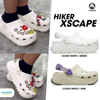 Crocs Collection รองเท้าแตะ รองเท้าแฟชั่น UX Hiker Xscape Clog 208365-100 / 208365-2CF (3490)