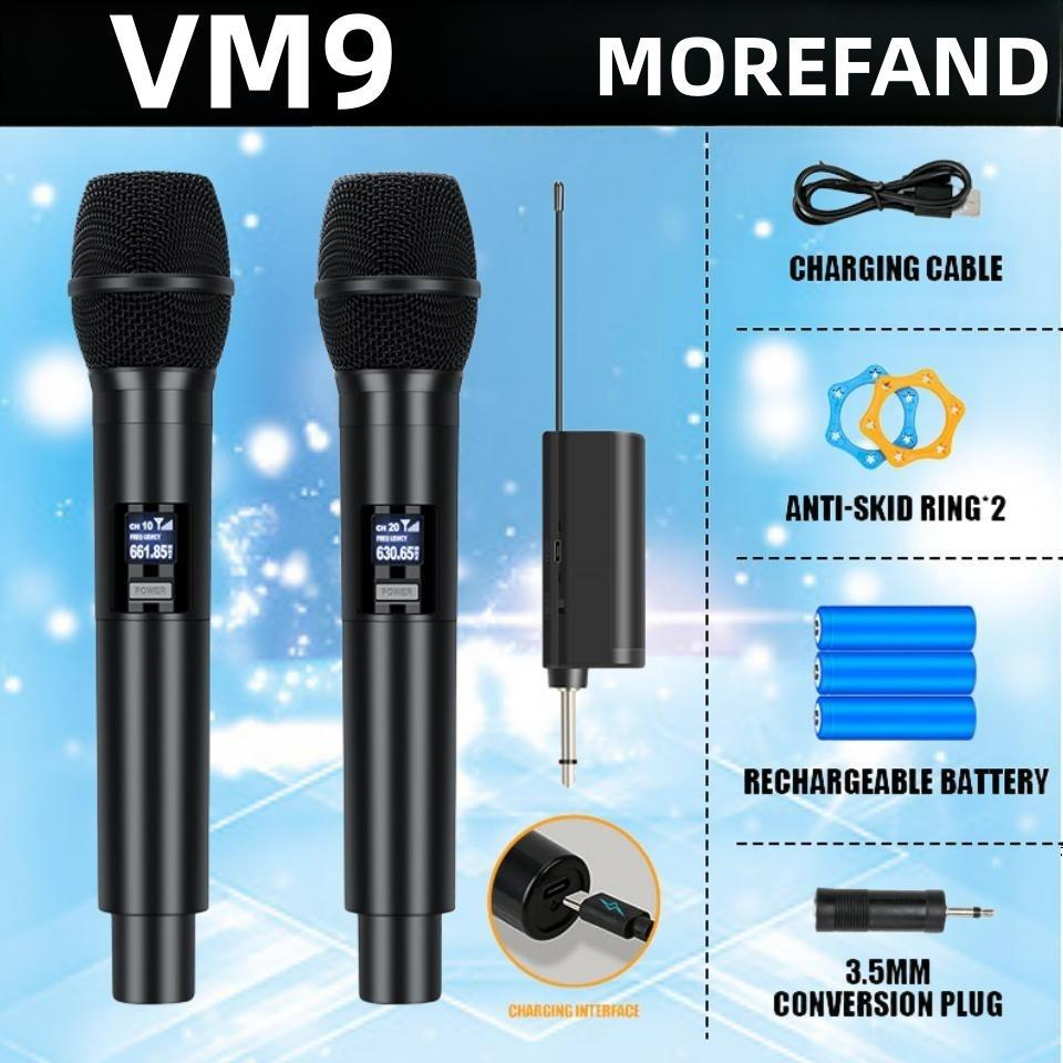 VM9,wireless microphone) ไมค์ ลอย ไร้ สาย,ไมโครโฟนไร้สาย,ไมค์โครโฟน,ไมค์ลอยเสียงดี,ไมค์ร้องเพลง,ไมค์คาราโอเกะ,ไมล