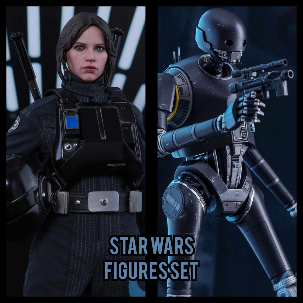 Hot Toys MMS419 & MMS406 Jyn Erso ( Imperial Disguise Version ) and K-2SO Star Wars Rogue One 1/6 โม
