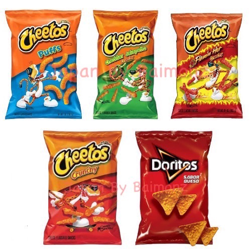 🔥 พร้อมส่งจากไทย 🔥 ขนม USA Cheetos Doritos ซีโตส โดริโทส จากอเมริกา พัฟ &amp; ครั้นชี่ รสชีส 🧀