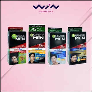 Garnier Men การ์นิเย่ เมน ครีม ซองฝาหมุน (1 กล่อง 7 ml x 6 ซอง) มี 3 สูตร ป้องกัน สิว /ลดจุดด่างดำ / คุมมัน