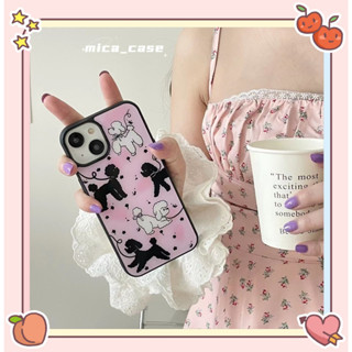 🐱‍🐉จัดส่งภายใน 24 ชม🌹 เคสไอโฟน 11 12 13 14 Pro Max ลูกสุนัข แฟชั่น สาวน่ารักหัวใจ แฟชั่น Case for iPhone ผลิตภัณฑ์ร้อน