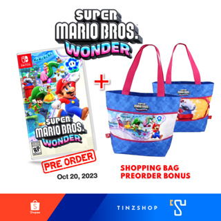 [Pre Order 20 ต.ค.] Nintendo Switch Game : Super Mario Bros. Wonder  + ของแถม ถุงผ้าลายมาริโอ้ วันเดอร์ 1 ใบ