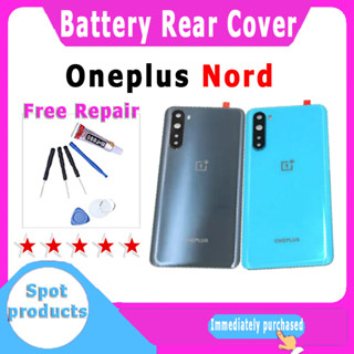 ฝาหลัง For Oneplus Nord AC2001 AC2003 ฝาหลัง Back Cover Battery Glass