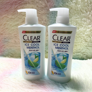 💥แพ็คคู่ 2x370 มล.💥 Clear ice cool menthol shampoo เคลียร์ แชมพูขจัดรังแค สูตรเย็น