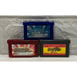 [รวมตลับแท้] เกมตลับ Pokemon Pocket Monsters ชุดที่ 2 (Japan) Game Boy Advance Gameboy เกมบอย Pokémon Red Green Ruby