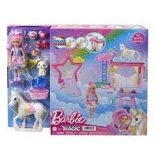 Barbie A Touch of Magic Chelsea Playset  บาร์บี้ ซีรีย์สัมผัสแห่งเวทมนตร์ เพลย์เซตเชลซี รุ่น HNT67