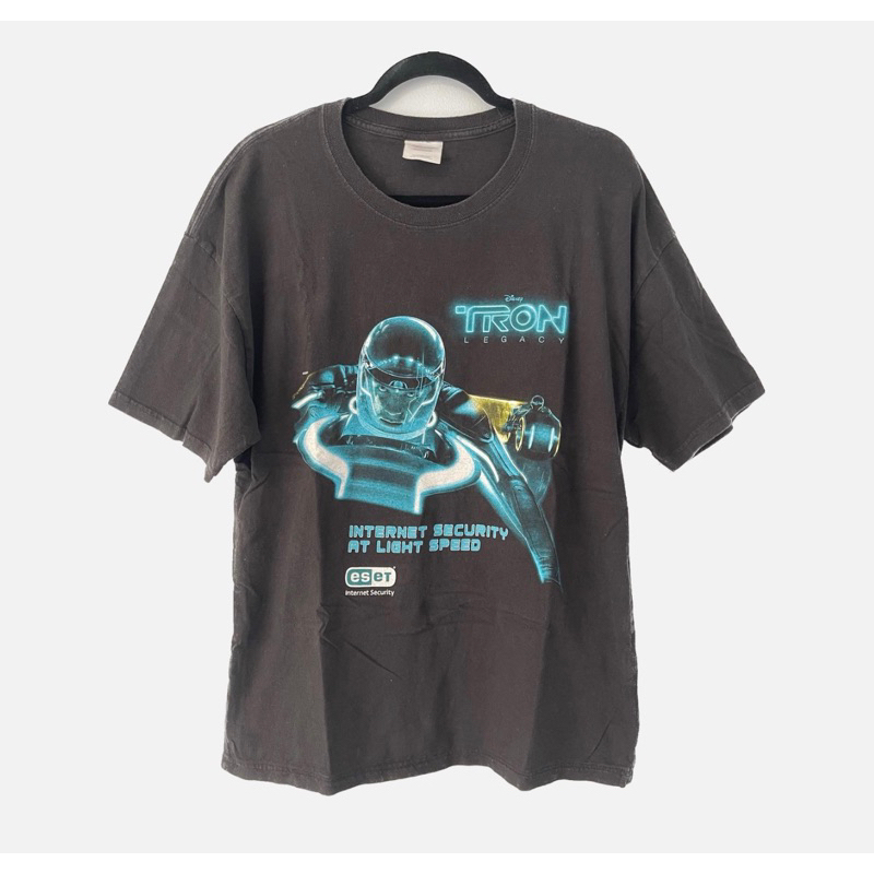 เสื้อวินเทจแท้ TRON legacy / eset internet security PROMO t-shirt Size XL