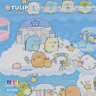 TULIP Delight ซุมิกโกะ Sumikko DLD019 ลิขสิทธิ์แท้ San-X ชุดผ้าปูที่นอน ผ้าห่ม ผ้านวม พิมพ์ลายการ์ตูน