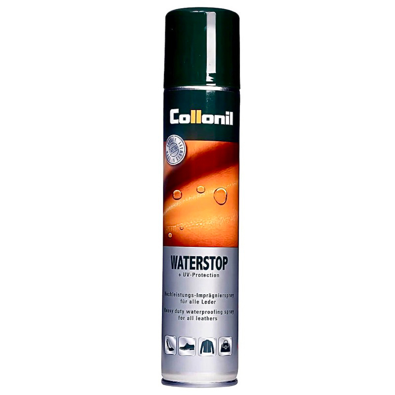 [แถมฟรี ผ้าเช็ด 150 บาท] Collonil  Waterstop Spray 200/400 ml. สเปรย์กันน้ำ สำหรับหนังเทียม Canvas PVC PU