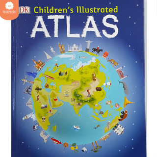 หนังสือปกแข็ง Childrens Illustrated Atlas ภาพสวย