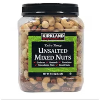 Kirkland Signature Unsalted Mixed Nuts Extra Facy  1.13 kg.เคิร์กแลนด์ซิกเนเจอร์ถั่วรวมอบชนิดไม่ใส่เกลือ ขนมขบเคี้ยว