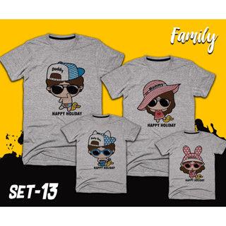 เสื้อยืดสกรีนลายครอบครัว FAMILY SET-13