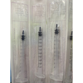 ไซริ้งค์ 1 ซีซี ไม่มีติดเข็ม syringe 1 ml ปลอดเชื้อ ใช้กับยาฉีดได้ ปลอดภัย ป้อนยา ป้อนอาหาร ล้างจมูก