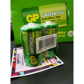 ถ่าน GP C greencell 14G R14P Size C 1.5V ไซด์ C - หมดอายุ 01-2029