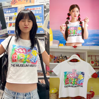 เสื้อครอปทรงเบสิค Butterfly summer Tee 🦋🇰🇷Seouler &gt;&gt;พร้อมส่ง