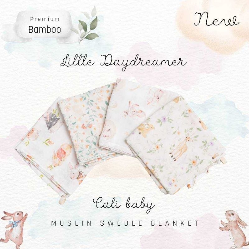 Cali​:Bamboo​ Nursing​ cloth ผ้าอ้อม​ใยไผ่​70% ผ้าอเนกประสงค์ ขนาด 70*70 cm สินค้าพร้อมส่ง