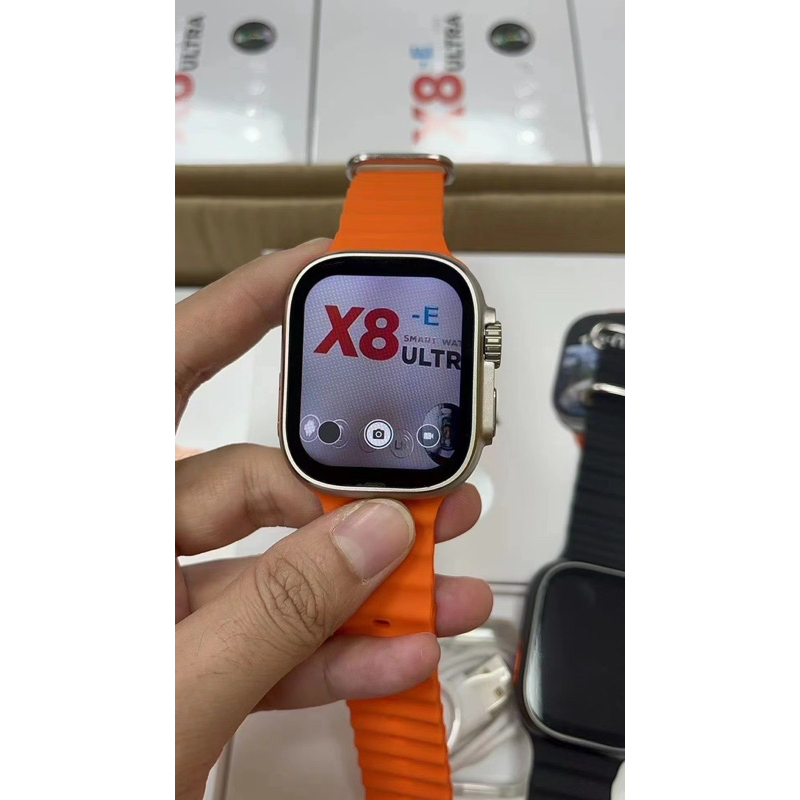 X8 ultra 4g smart watch,Android 8.1-10,ram4+64g. จอHD 49mm.เชื่อมต่อ wifi หรือใส่ซิม เล่นเฟส ไลน์ tiktok