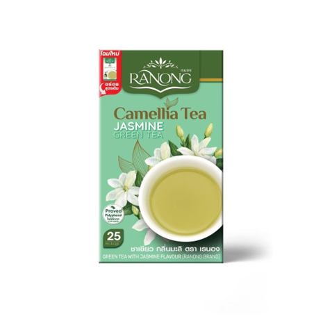 ซันลีฟ กลิ่นมะลิ RANONG TEA SUNLEAF JASMINE (拉农茶)  中式绿茶 (茉莉花)