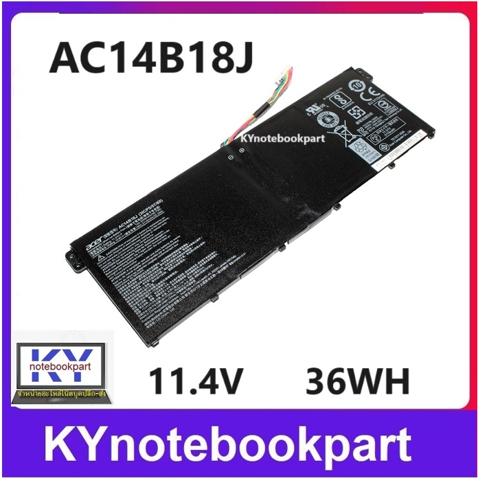 BATTERY ORIGINAL ACER แบตเตอรี่ ของแท้ Aspire ES1-512 AC14B18J 3ICP5/57/80 Acer Chromebook 11 CB3-11
