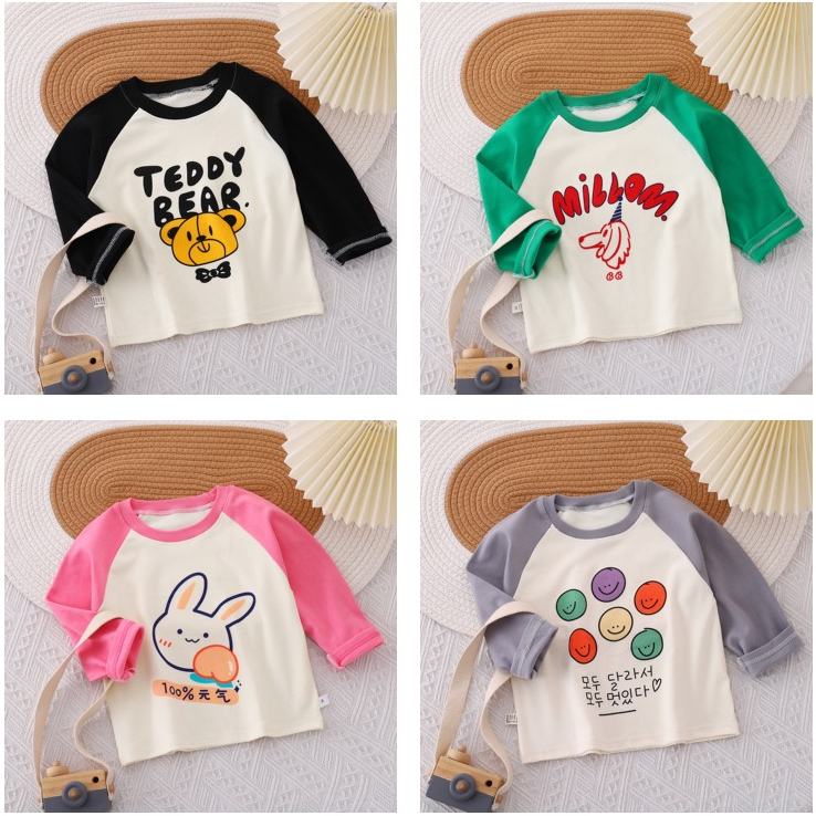 ส่งจากไทย เสื้อแขนยาวเด็ก เสื้อกันหนาวเด็ก2-9 ขวบ CK136