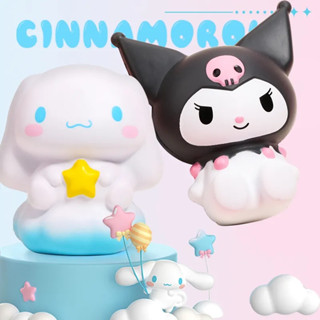 สกุชชี่ Sanrio ของเล่นการ์ตูน Hello Kitty Cinnamoroll Kuromi Mymelody สกุชชี่ขายด่วนจำลอง PU