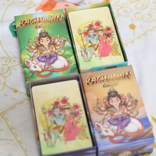 ไพ่ทาโรต์ ไพ่ยิปซี ไพ่คชานันท์ Kachanan Tarot พระพิฆเนศ ขอบม่วง ขอบเขียว