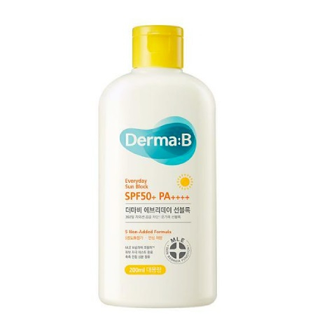 Derma:B Everyday Sun Block SPF50+ PA++++ 200ml เดอม่า บี กันแดดเสริมชั้นผิว