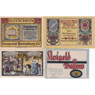 Germany Not geld (Emergency Money) 1921-1922 GN 257 Set of 4 pcs.