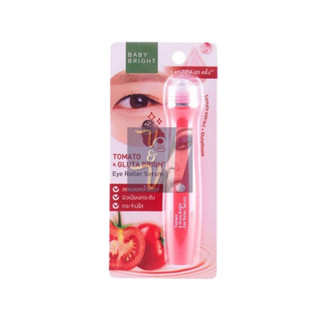 Baby Bright Tomato &amp; Gluta Bright Eye Roller Serum โทเมโท่ แอนด์ กลูต้า อายโรลเลอร์ เซรั่ม