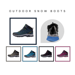 [พร้อมส่งจากไทย ไซส์ครบ] Outdoor snow boots รองเท้าลุยหิมะและสำหรับอากาศหนาว แบบมีบุขนข้างใน