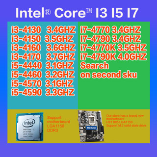 Intel Core i3-4130 i3-4170 i3-4150 I3-4160 i5-4570 I5 4440 I5-4590 I5-4570  I7-4770K I7-4790K LGA1150 CPU