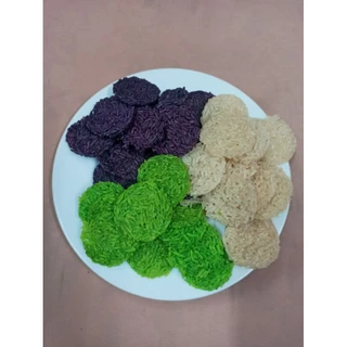 ข้าวแต๋นน้ำแตงโม(ถูกสุดพร้อมส่งทุกวัน)1kg แผ่นใหญ่ 4 cm 150-200ชิ้น