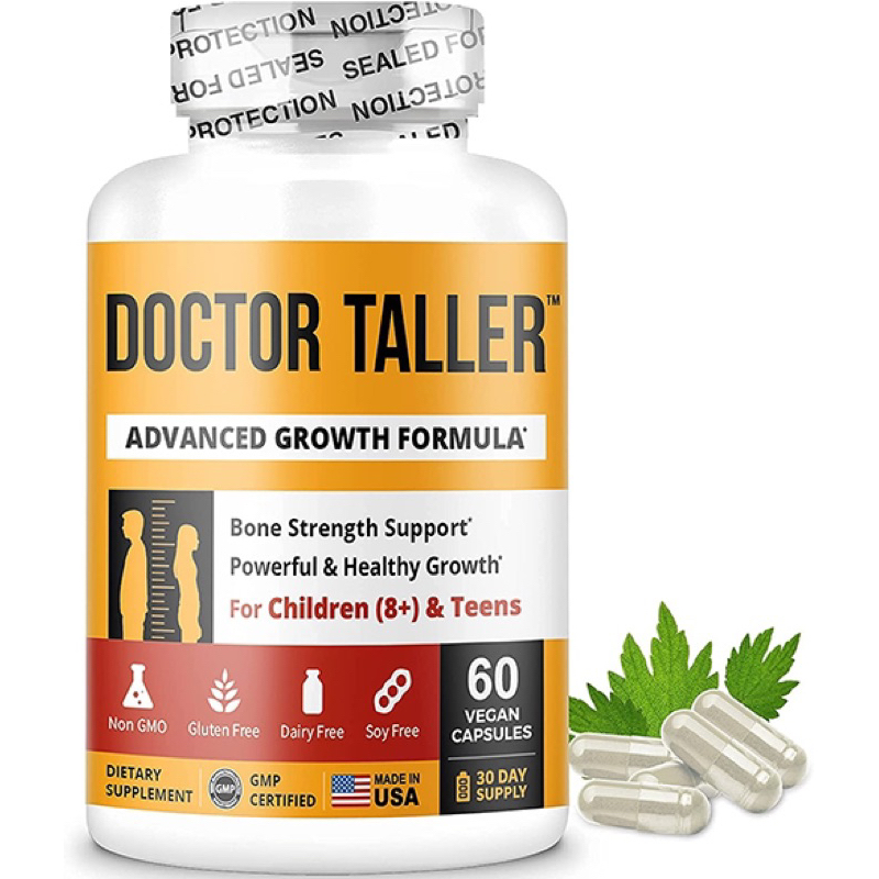 New🇺🇸NuBest, Doctor Taller, สูตรการเจริญเติบโตขั้นสูง, เด็กอายุ 8 ปีขึ้นไป และวัยรุ่น, แคปซูลมังสวิร